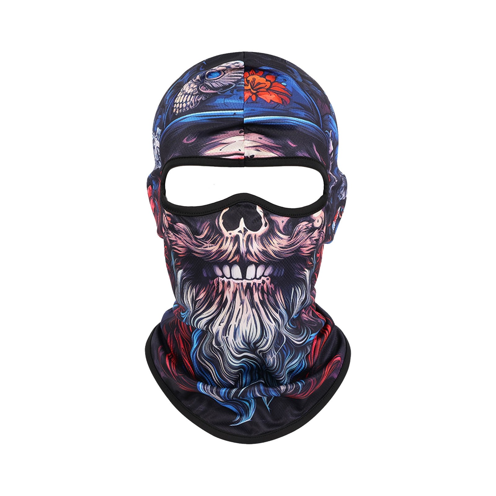thumbnail image 2 of Secado Rápido, Absorbente Del Sudor, Transpirable E Interesante, Con Diseño De Anciano Barbudo, Para Hombres Y Mujeres, Para Deportes Al Aire Libre, Ciclismo, Capucha, Bufanda Para El Cuello, Protec, 2 of 2